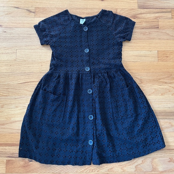 Black Eyelet Zara Kids Dress - aseduan.cl